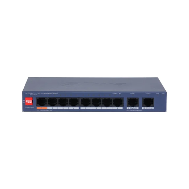 سوئیچ شبکه POE مدیریت ابری داهوا مدل DH-CS4010-8ET2GT-60